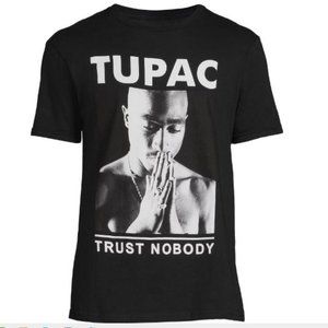 Tupac Men's Trust Nobody T-Shirt with Short Sleeves - NWT